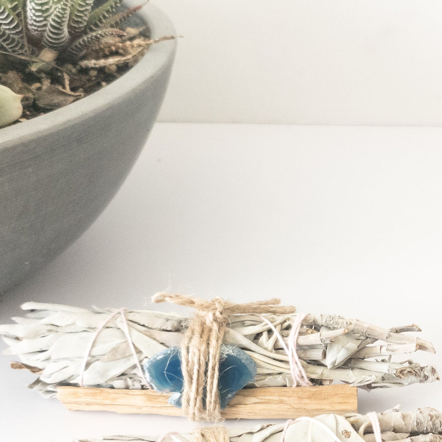 Palo Santo, Sage & Crystal Smudging Bundle